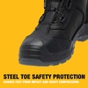 DEWALT Richardson Men’s BOA Fit System, Nubuck Leather, Water Resistant, Wide Fit, Steel Toe, Safety Work Boot(Black)
