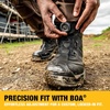 DEWALT Richardson Men’s BOA Fit System, Nubuck Leather, Water Resistant, Wide Fit, Steel Toe, Safety Work Boot(Black)