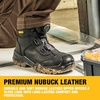 DEWALT Richardson Men’s BOA Fit System, Nubuck Leather, Water Resistant, Wide Fit, Steel Toe, Safety Work Boot(Black)