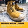 DEWALT Richardson Men’s BOA Fit System, Nubuck Leather, Water Resistant, Wide Fit, Steel Toe, Safety Work Boot(Clay)
