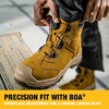 DEWALT Richardson Men’s BOA Fit System, Nubuck Leather, Water Resistant, Wide Fit, Steel Toe, Safety Work Boot(Clay)