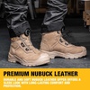 DEWALT Richardson Men’s BOA Fit System, Nubuck Leather, Water Resistant, Wide Fit, Steel Toe, Safety Work Boot(Stone)