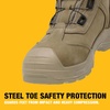 DEWALT Richardson Men’s BOA Fit System, Nubuck Leather, Water Resistant, Wide Fit, Steel Toe, Safety Work Boot(Stone)
