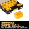 DEWALT Small Parts Organizer, Hardware Storage Box with Removable Dividers, 10-Compartment (DWST14825)(One Size (Pack of 3))