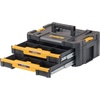 DEWALT TSTAK Tool Storage Organizer with Double Drawers, Holds Up to 16.5 lbs. (DWST17804)(17.3 x 12.3 x 6.9 inches (Pack of 1))