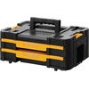 DEWALT TSTAK Tool Storage Organizer with Double Drawers, Holds Up to 16.5 lbs. (DWST17804)(17.3 x 12.3 x 6.9 inches (Pack of 4))