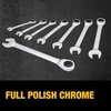DEWALT Tough Box 8 PC SAE Ratcheting Combination Wrench Set(SAE)