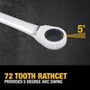 DEWALT Tough Box 8 PC SAE Ratcheting Combination Wrench Set(SAE)