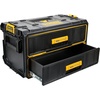 DEWALT ToughSystem Tool Box, 2.0 Two-Drawer, 21.8in. (DWST08320)(Black  Yellow)
