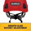 DEWALT Type II Class E 4-Point Ratcheting Non-Vented Safety Helmet(Red)