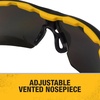 DEWALT Unisex-Adult Dewalt Dpg108 Renovator® Premium Safety Eyewear(Black/Yellow)