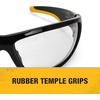 Dewalt Dominator Safety Glasses Dpg94 Unisex Adult Non Slip Polarized Mirrored Rubber Full Rim