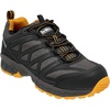DEWALT Boron Men’s Lightweight Aluminum Toe Safety Work Shoes – Slip Resistant, Breathable Mesh, ASTM Certified, Comfortable for Construction & Warehouse(Black/Yellow)