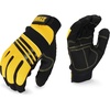 DEWALT DPG201XL Synthetic Leather Performance Work Glove – X-Large – 1 Pair – Foam Padded Palm, Abrasion Resistant, Hook & Loop Closure(Large)