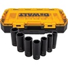 DEWALT DWMT74736 Tough Box 7PC SAE 1/2 Deep Drive Impact Socket Set(One Size)