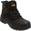 DEWALT Reynolds Men’s Waterproof, Leather, Steel Toe, Safety Work Boot(Seal Brown)