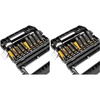 DeWalt Impact Socket Set 1/2 Drive, 10 Piece 1/4″ to 1/2″ Impact Socket Adapter Set (DW22812)(One Size (Pack of 2))