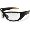Dewalt Dominator Safety Glasses Dpg94 Unisex Adult Non Slip Polarized Mirrored Rubber Full Rim