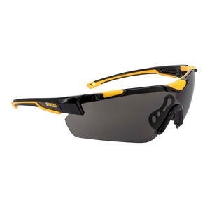 DEWALT DPG110 Chisel Unisex Trim-Fit Half Frame Protective Eyewear, Black Frame Smoke Lens(Black / Smoke)