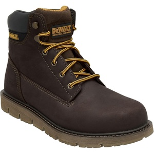 DEWALT Flex ST Leather, Durable, FLEX Outsole, Steel Toe, Safety Work Boot For Men(Brown)