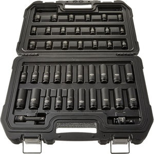 DEWALT Impact Socket Set, Combination, SAE/MM, 3/8-Inch Drive, 42-Piece (DWMT19248)(3/8″ Drive)