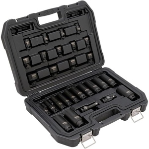 DEWALT Impact Socket Set, SAE, Combination Set, 1/2-Inch Drive, 28-Piece (DWMT19244)(SAE)