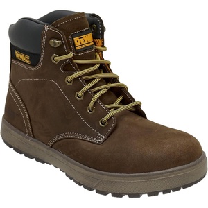 DEWALT Plasma Men’s Leather, Steel Toe, Industrial & Construction Safety Work Boot(Palm Brown)