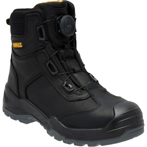 DEWALT Richardson Men’s BOA Fit System, Nubuck Leather, Water Resistant, Wide Fit, Steel Toe, Safety Work Boot(Black)