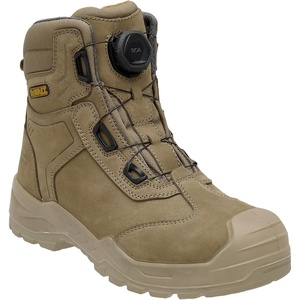 DEWALT Richardson Men’s BOA Fit System, Nubuck Leather, Water Resistant, Wide Fit, Steel Toe, Safety Work Boot(Stone)