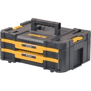 DEWALT TSTAK Tool Storage Organizer with Double Drawers, Holds Up to 16.5 lbs. (DWST17804)(17.3 x 12.3 x 6.9 inches (Pack of 1))