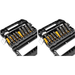 DeWalt Impact Socket Set 1/2 Drive, 10 Piece 1/4″ to 1/2″ Impact Socket Adapter Set (DW22812)(One Size (Pack of 2))