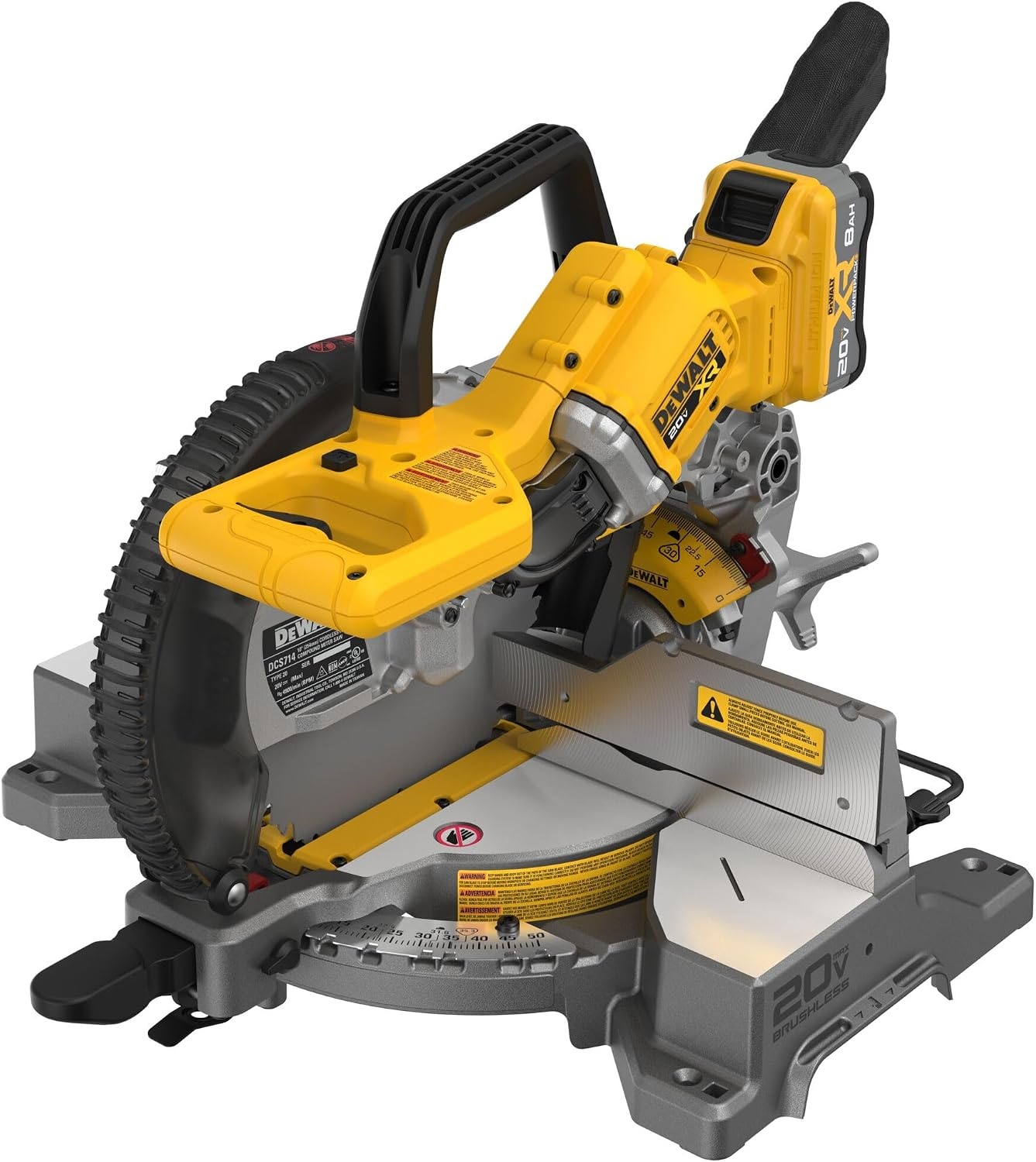 image:imageDEWALT 20V MAX 714Inch Miter Saw Cordless DCS361M120V 10IN Miter Saw