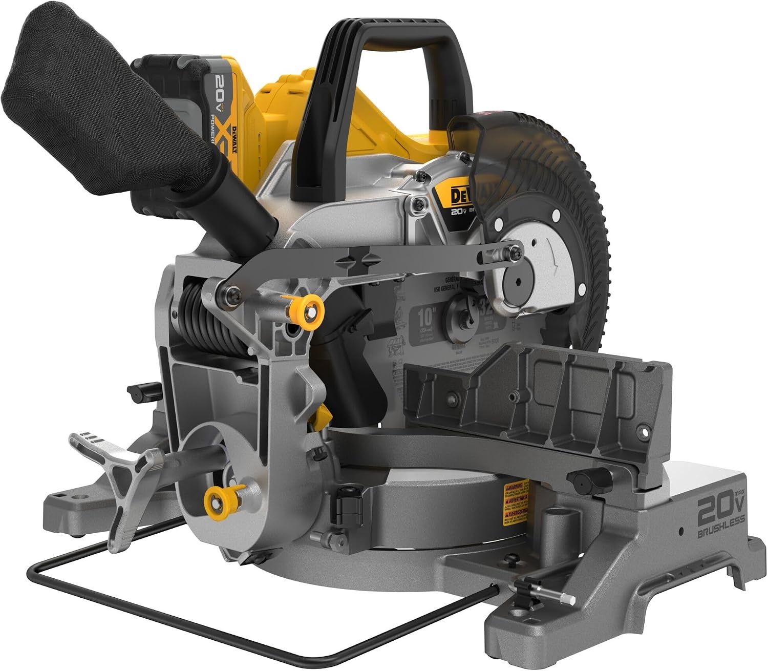 image:imageDEWALT 20V MAX 714Inch Miter Saw Cordless DCS361M120V 10IN Miter Saw