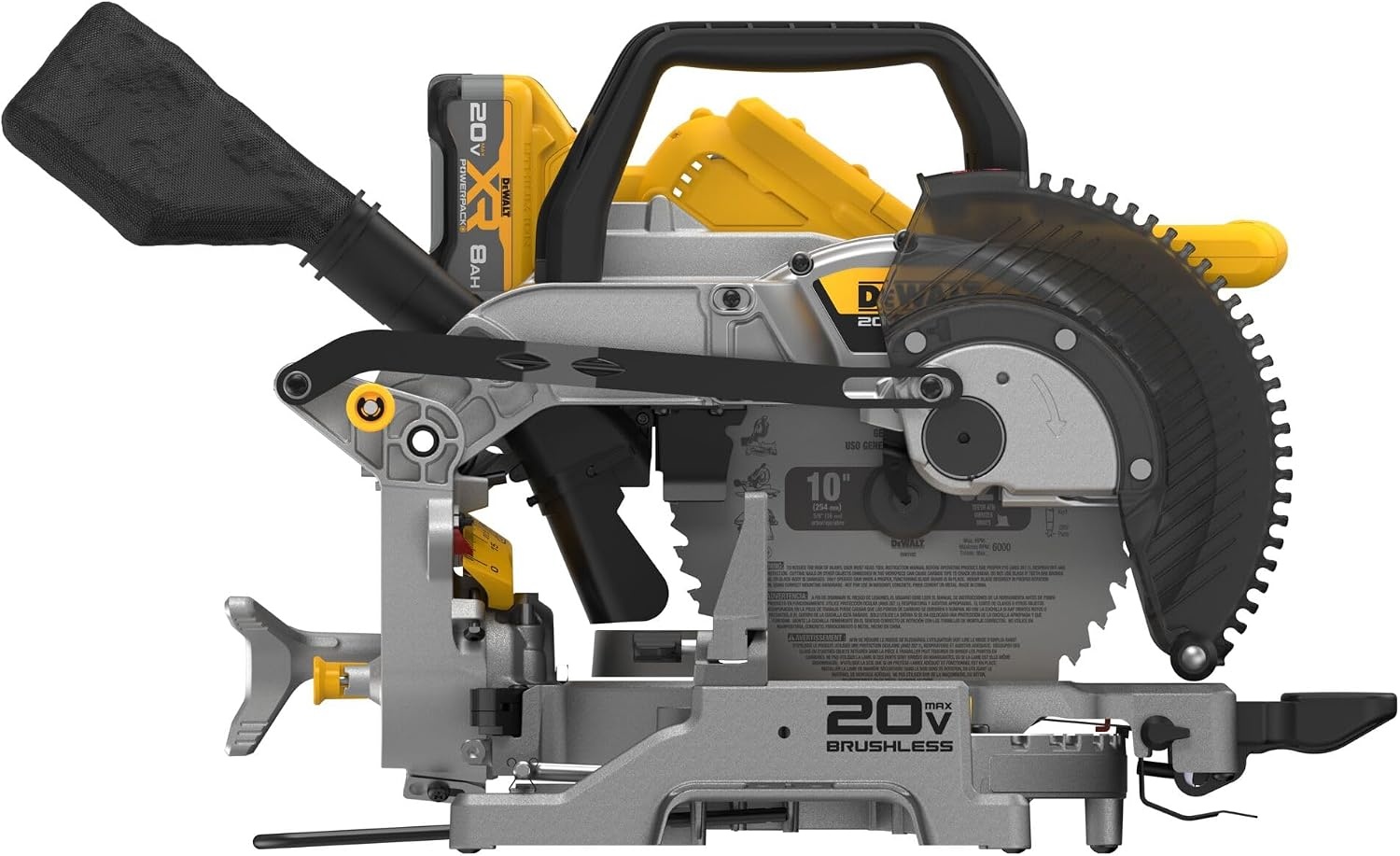 image:imageDEWALT 20V MAX 714Inch Miter Saw Cordless DCS361M120V 10IN Miter Saw