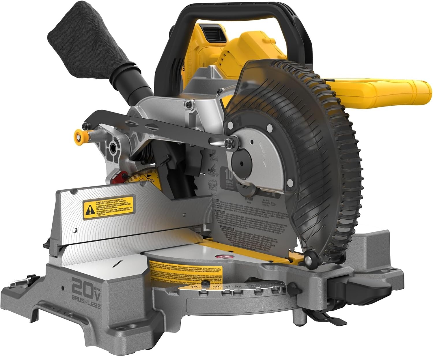 image:imageDEWALT 20V MAX 714Inch Miter Saw Cordless DCS361M120V 10IN Miter Saw