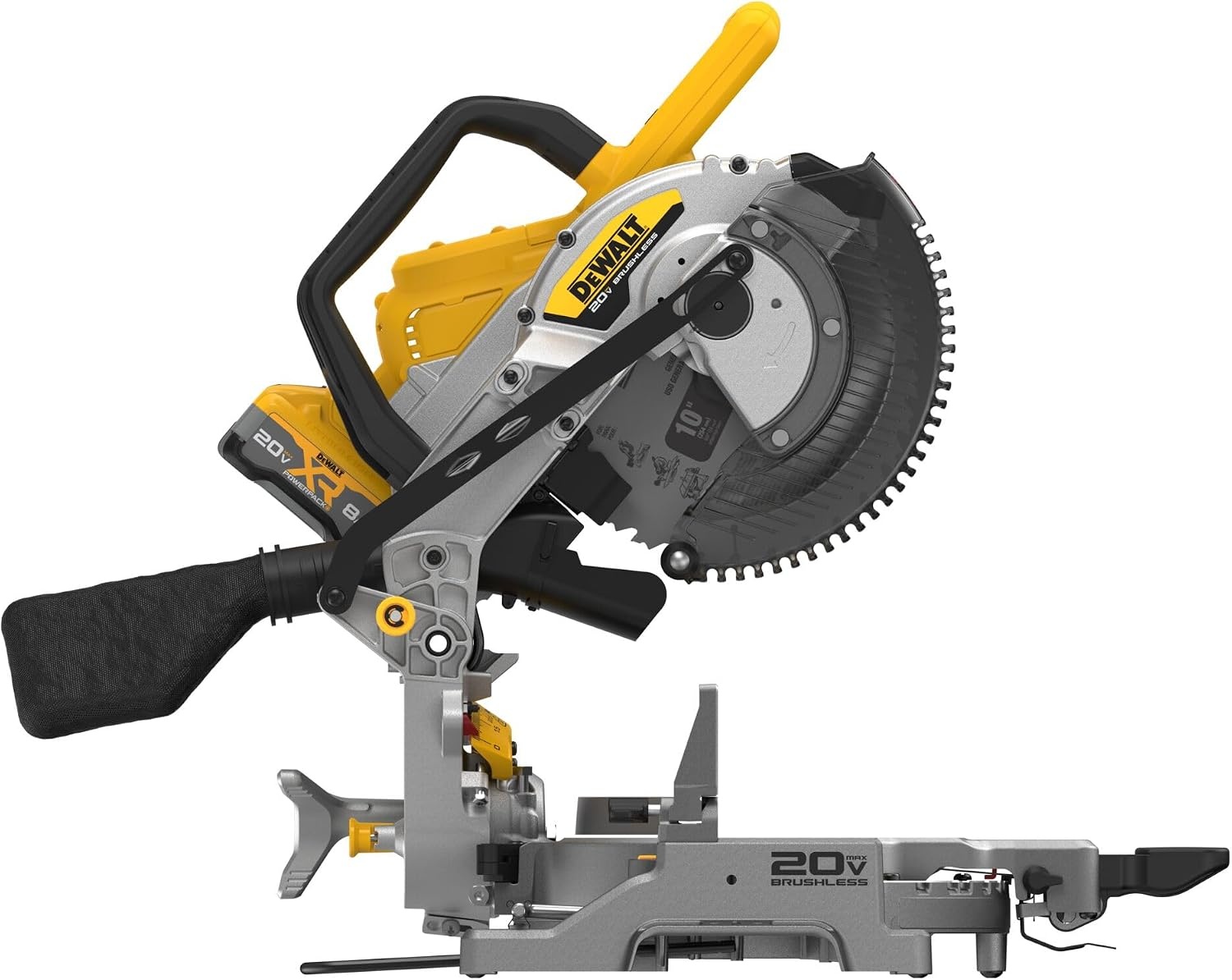 image:imageDEWALT 20V MAX 714Inch Miter Saw Cordless DCS361M120V 10IN Miter Saw