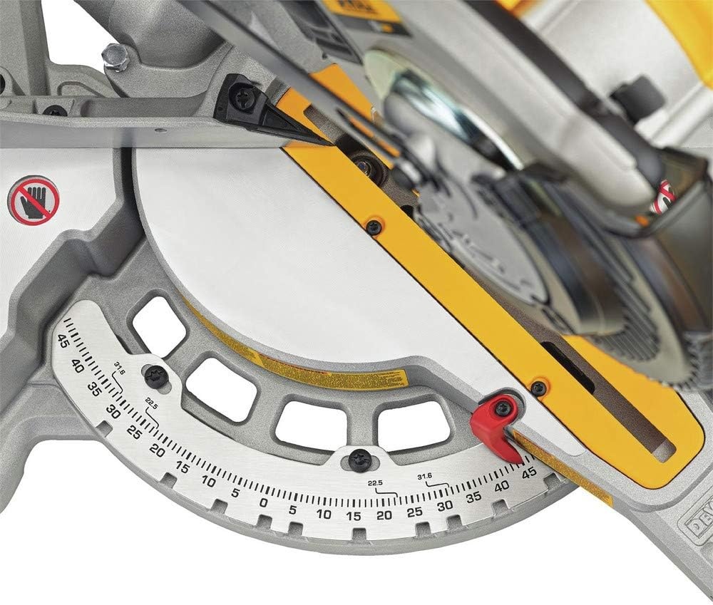 image:imageDEWALT 20V MAX 714Inch Miter Saw Cordless DCS361M120V 714Inch Miter Saw