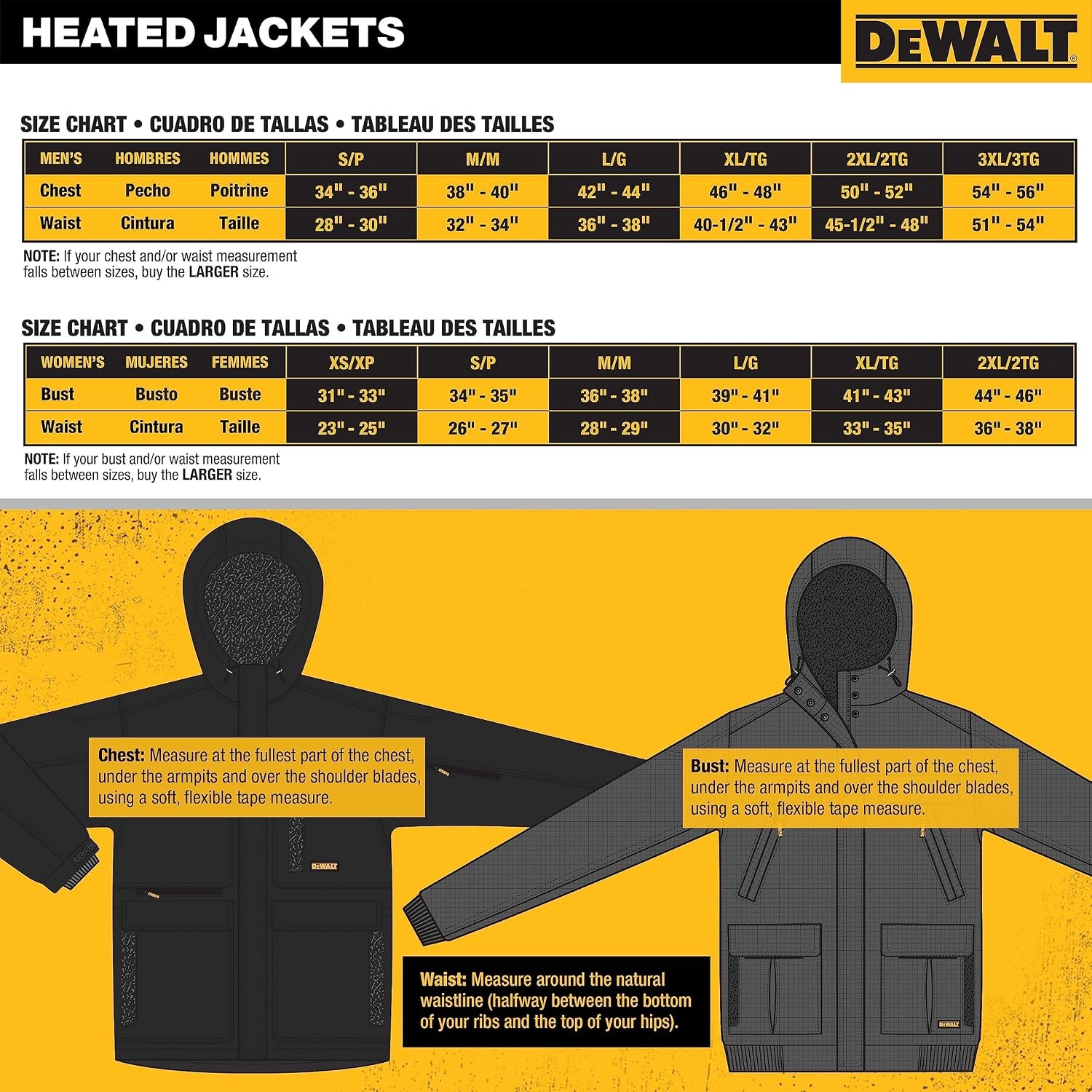 image:imageDEWALT DCHJ066C12XL 20V12V MAX Womens Heated Jacket Kit Black XXLarge