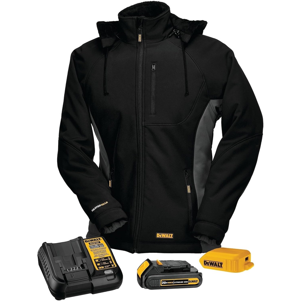 image:imageDEWALT DCHJ066C12XL 20V12V MAX Womens Heated Jacket Kit Black XXLarge