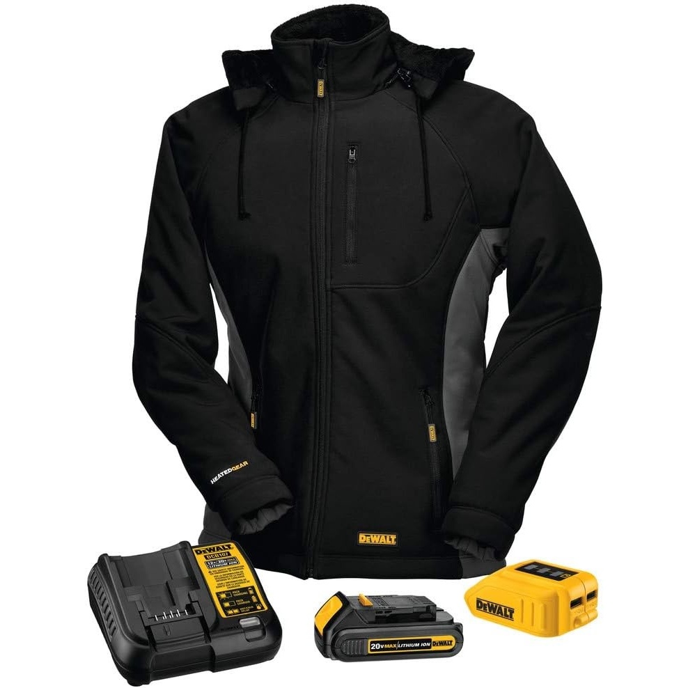 image:imageDEWALT DCHJ066C1L 20V12V MAX Womens Heated Jacket Kit Black LargeSmall