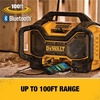 DEWALT 20V MAX Bluetooth Radio, 100 ft Range, Portable for Jobsites (DCR025)(Jobsite Radio Only)