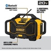 DEWALT 20V MAX Bluetooth Radio, 100 ft Range, Portable for Jobsites (DCR025)(Jobsite Radio Only)