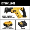 DEWALT 20V MAX* Cordless Reciprocating Saw Kit, 5 Amp-Hour Battery (DCS387P1)(Saw Kit)