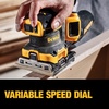 DEWALT 20V MAX* XR Palm Sander, Sheet, Variable Speed, 5-Ah Battery, 1/4-Inch (DCW200P1)