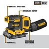 DEWALT 20V MAX* XR Palm Sander, Sheet, Variable Speed, 5-Ah Battery, 1/4-Inch (DCW200P1)