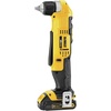 DEWALT DCD740C1 Right Angle Drill Kit, Yellow, 0.5(Drill/Driver Set)