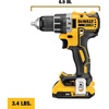 DEWALT DCD791D2 20V Max Brushless Drill(20V Brushless Drill/Driver)