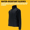 DEWALT Men’s Hybrid, Lightweight, Water Resistant, Insulated Work Jacket(Black)