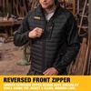 DEWALT Men’s Hybrid, Lightweight, Water Resistant, Insulated Work Jacket(Black)