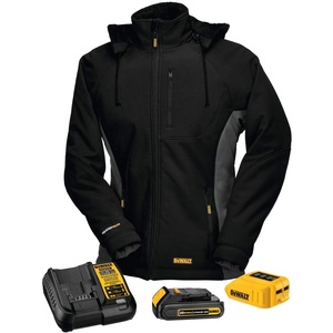 DEWALT DCHJ066C1-L 20V/12V MAX Women’s Heated Jacket Kit, Black, Large(Large)